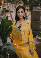 Gardenia Printkari By Humdum Embroidered Lawn 3 Piece Unstitched Suit HD24G D-05